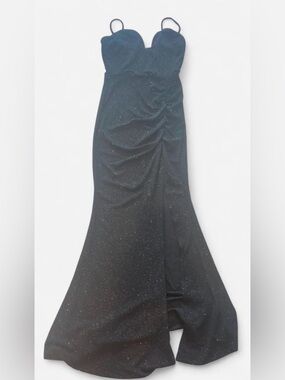 Windsor Black Glitter Mermaid Dress